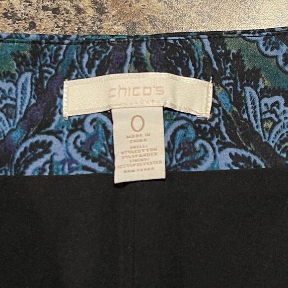 Chicos Skirts Pencil Dark Academia Business Casual Lot Of 2 Blue Black 0 Small 4 - Picture 6 of 7